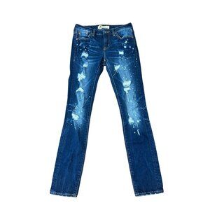 Rock Revival Remix Distressed Skinny Jeans Size 25 Destroyed denim